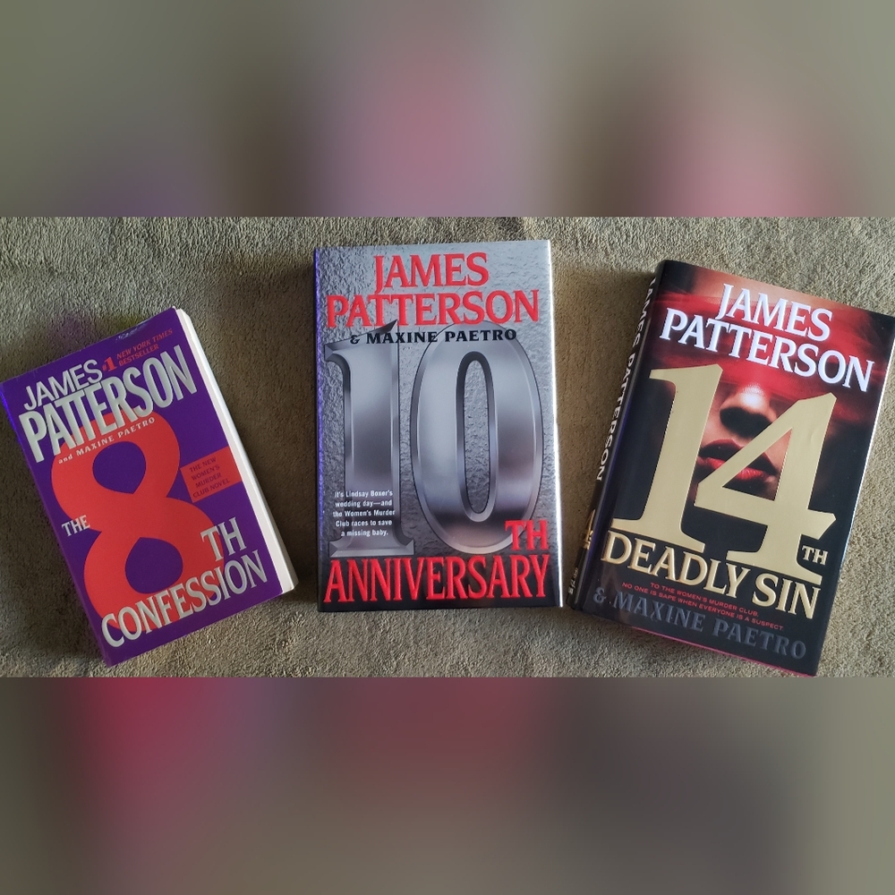 James Patterson Book Set - 8th, 10th, 14th Editions
